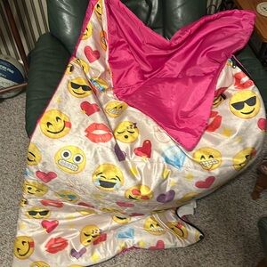 Emoji sleeping bag